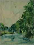 Aquarelle. Les mandres de la Vienne