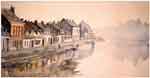Aquarelle.La Seine  Caudebec