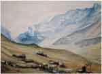 Aquarelle. Montagnes