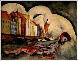 Lgendes danoises - Encres - Andersen et l'homme de Tollund