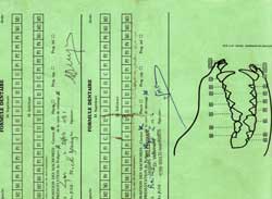 Carte dentaire verso