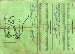 Carte dentaire verso