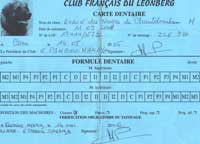 Carte dentaire complète