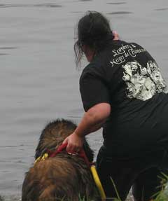 Leonberg Robin , passage du second degré de sauvetage aquatique à Nantes en 2008, après un an sans entraînement.